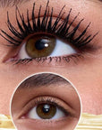 avant après avoir utilisé le mascara double embout ARTIST